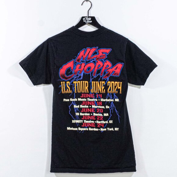 NLE Choppa 2024 US Tour T-Shirt Top Shotta Small Rap Hip Hop - Picture 2 of 6
